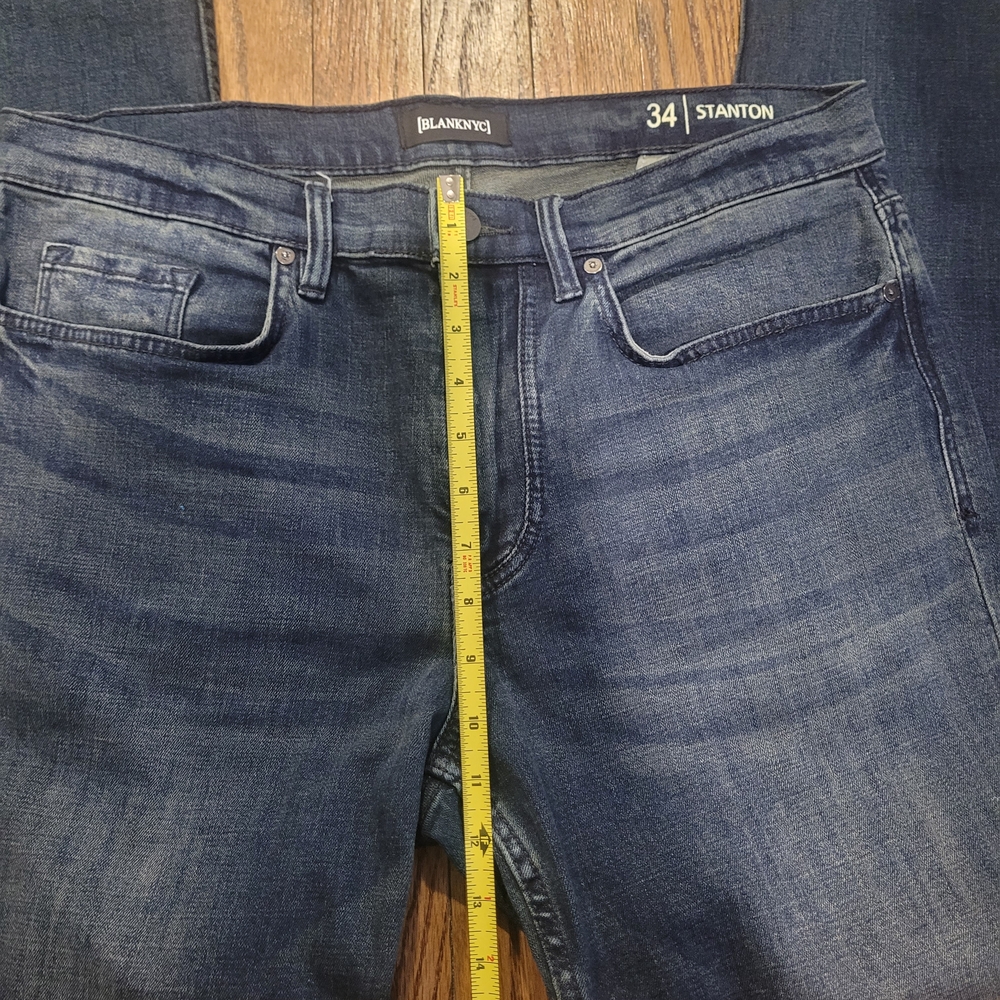Blank NYC Stanton Men's Dark Blue Chinos - Picture 3 of 9